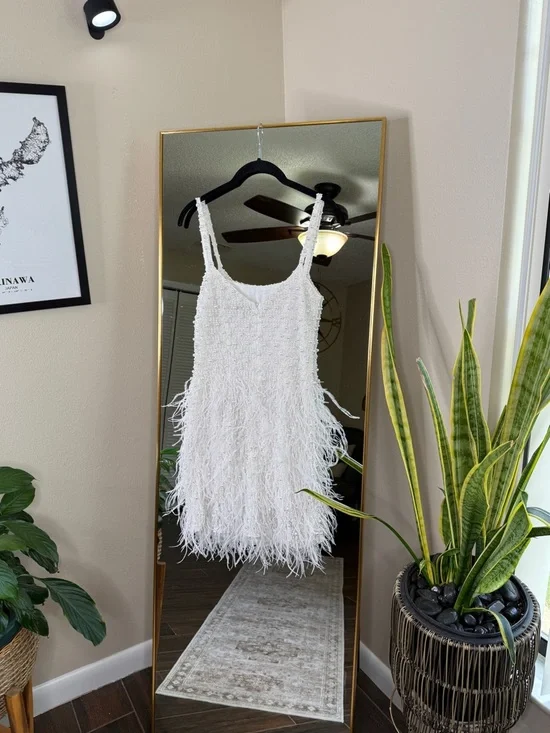 Nadine Merabi Carrie White Mini Dress - Picture 7 of 9